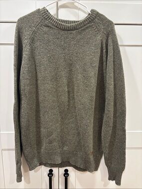 Burton men’s wool Crewneck Sweater in Olive Green